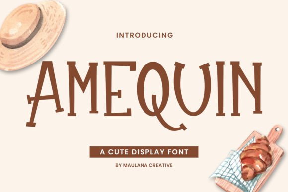 Amequin: A Unique Display Font for Modern Brand Identity