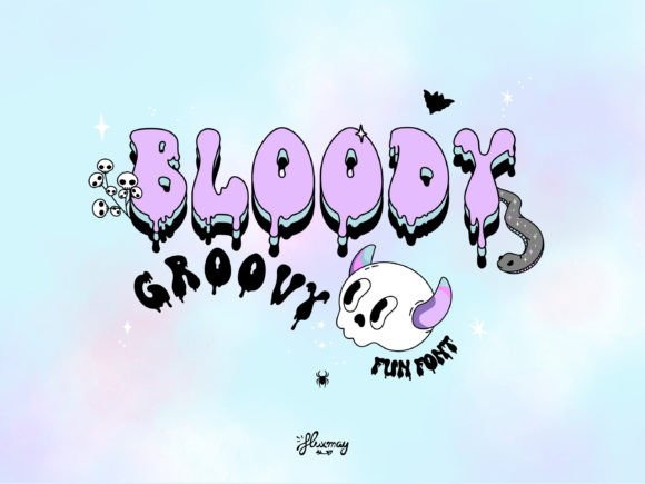 Bloody Groovy: The Ultimate Spooky Display Font for Halloween
