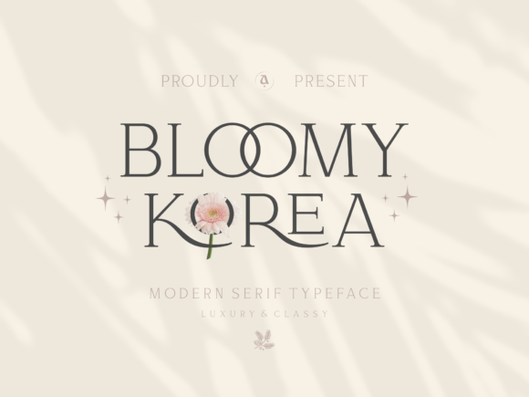 Bloomy Korea: A Classy Display Serif for Editorial Design