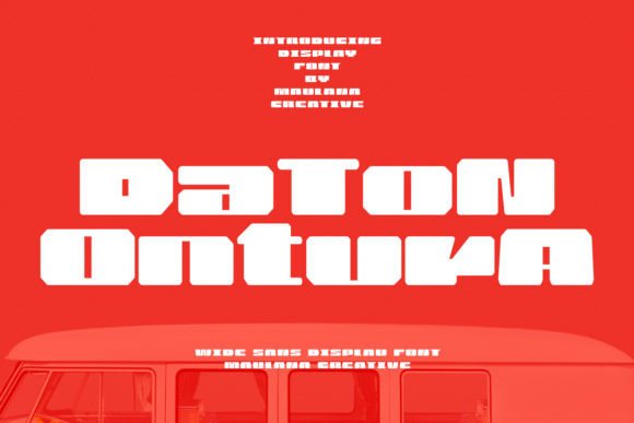 Daton Ontura: A Bold Display Font for Modern Branding