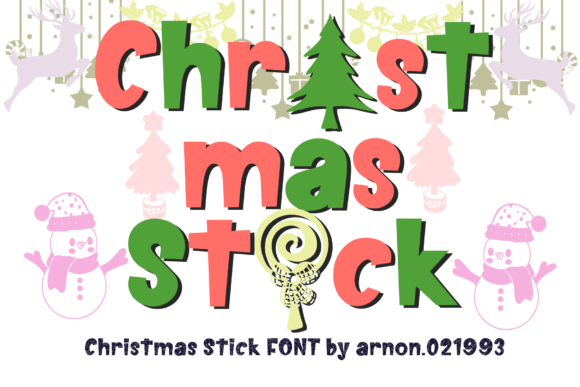 Designing Playful Headers with Christmas Stick Font