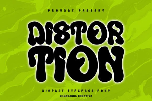 Distortion: A Joyful Display Font for Creative Headlines