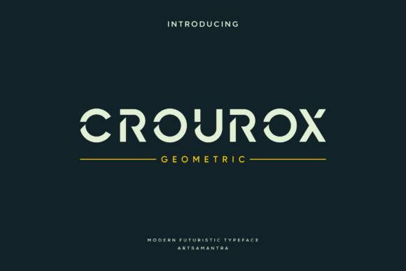 Elevate Brand Visuals with the Crourox Display Typeface