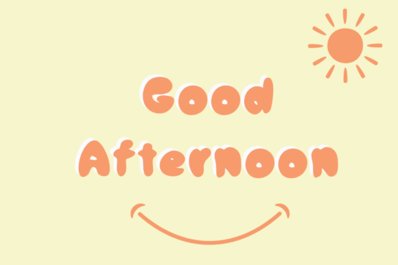 Good Afternoon Font for Cute Web Design Projects