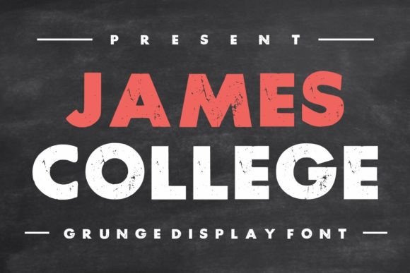 James College: A Vintage Display Font for Web Headers