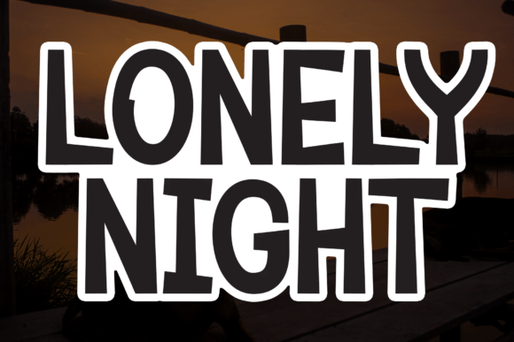 Lonely Night Font: The Sweet Handwritten Display for Campaigns