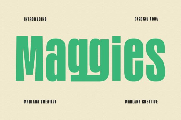 Maggies: The Bold Display Font for Handmade Brands