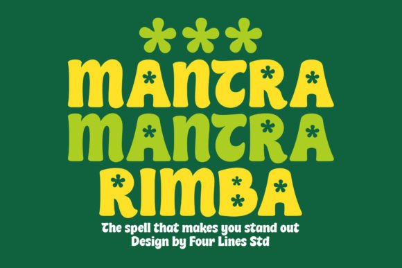 Mantra Rimba Typeface for Editorial Design