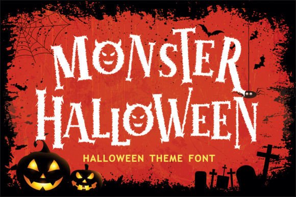 Monster Halloween: The Ultimate Spooky Display Font for Crafters