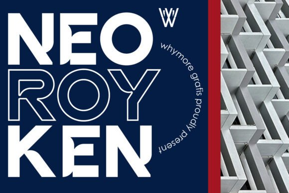 Neo Royken: A Modern Display Font for Handmade Brands