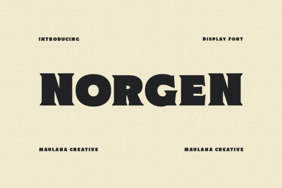 Norgen: A Bold Display Font for Modern Web Headers