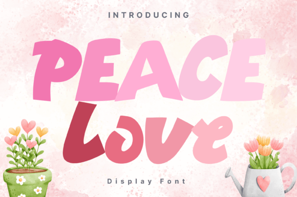 Peace Love: A Playful Handwritten Font for Makers