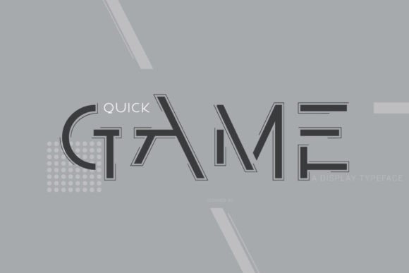 Quick Game: The Futuristic Display Font for Bold Marketing