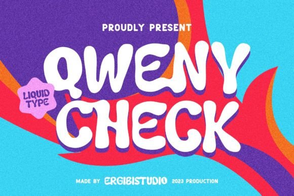Qweny Check: The Liquid Display Font for Modern Branding