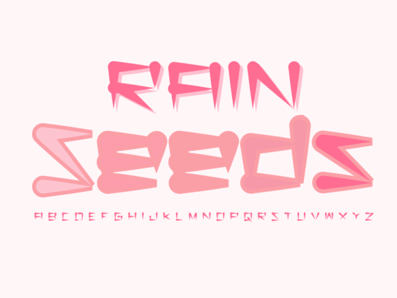 Rainseeds: A Joyful Display Font for Makers