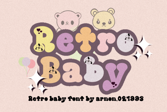 Retro Baby: A Friendly Display Font for Small Business Branding