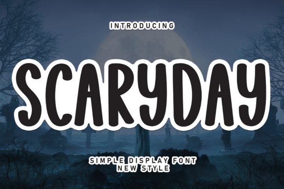 Scaryday: A Childish Display Font for Handmade Brands