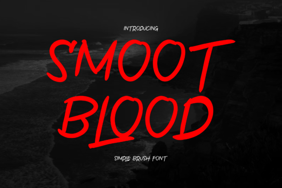 Smoot Blood: The Quirky Brush Typeface for Crafters