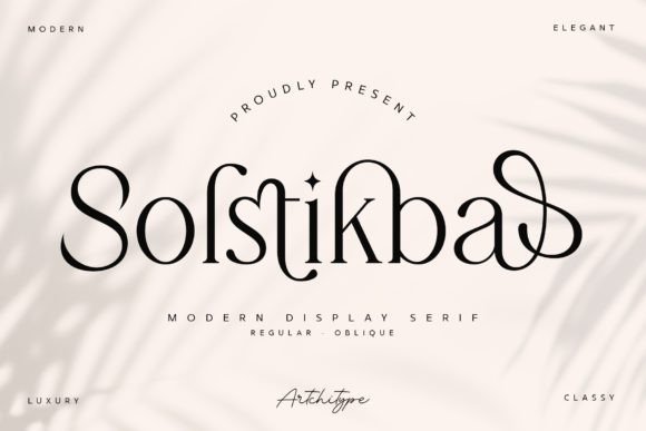 Solstikba: A Classy Display Serif Font for Campaigns