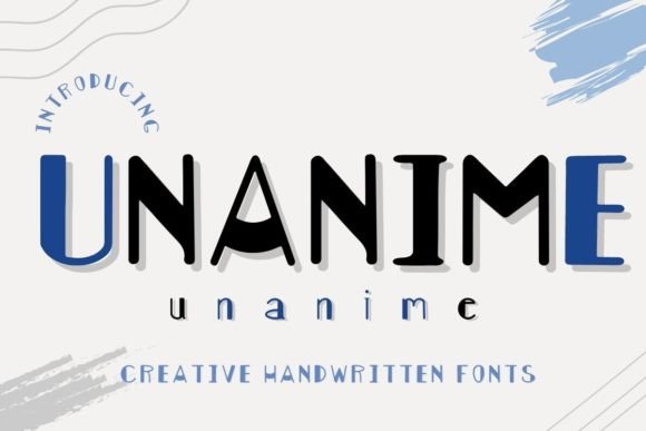 Unanime: A Friendly Handwritten Display Font for Editorial Design