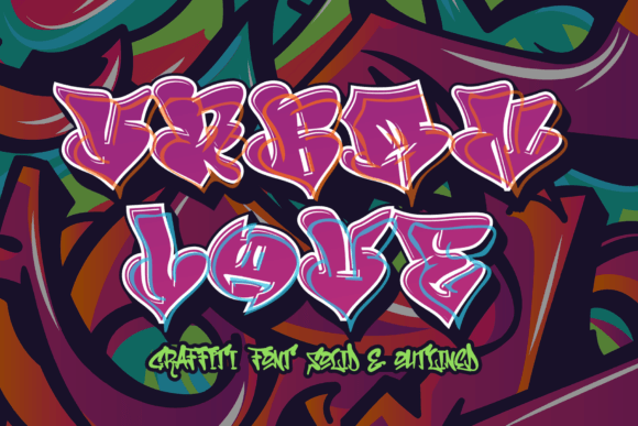 Urban Love Font: Bold Graffiti Style for Branding