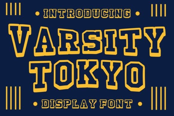 Varsity Tokyo: The Bold Display Font for Makers