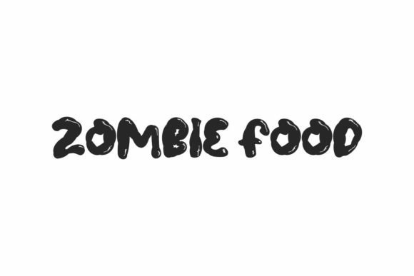 Zombie Food Display Font for Unique Brand Identity